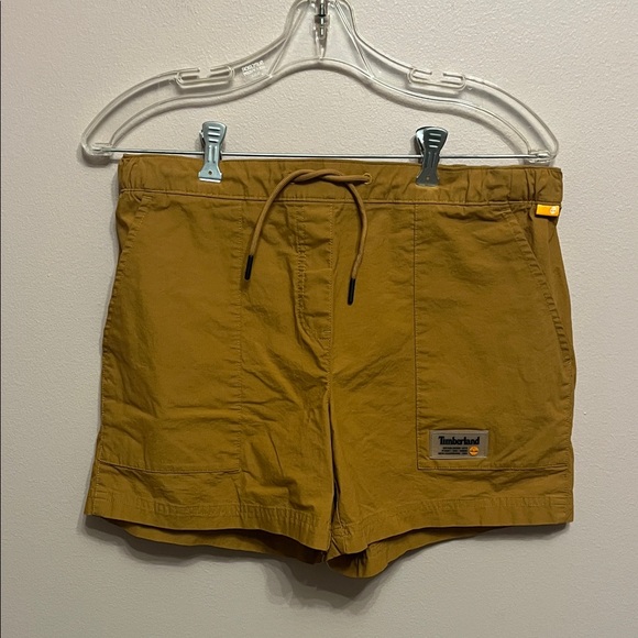 Timberland Women's Mustard Cargo Shorts - Picture 1 of 10